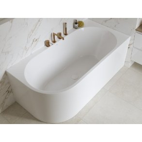 Crea Corner - back to wall -fritstende badekar - 3 strrelser