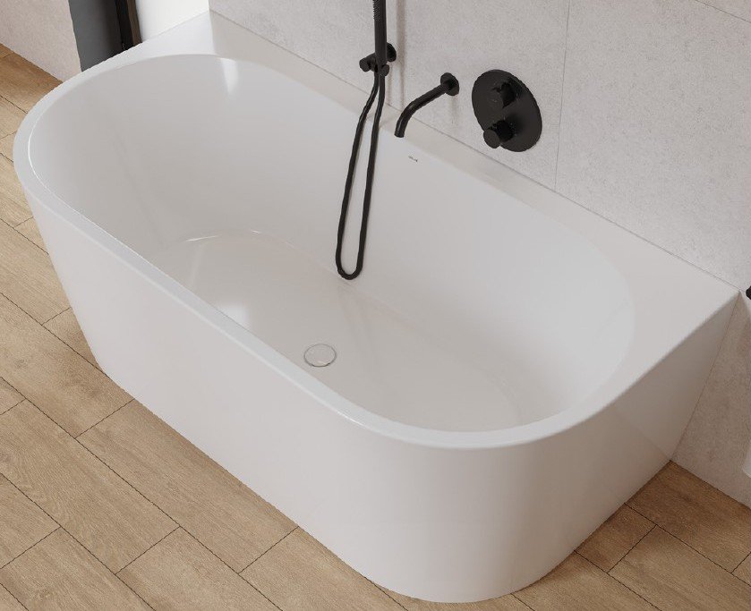 Crea - Back to Wall - fritstende badekar - 3 strrelser