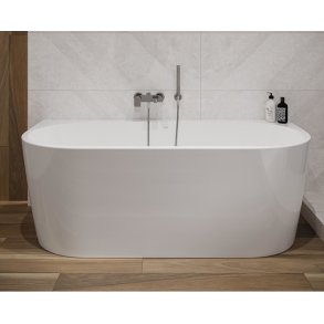 Crea - Back to Wall - fritstende badekar - 3 strrelser