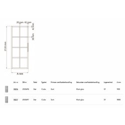 Cube Skyded�r med alu sprosser- inkl. skinne - flere varianter