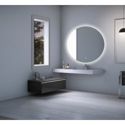 Daria 2 - Rundt spejl med LED Backlight og antidug - 3 strrelser