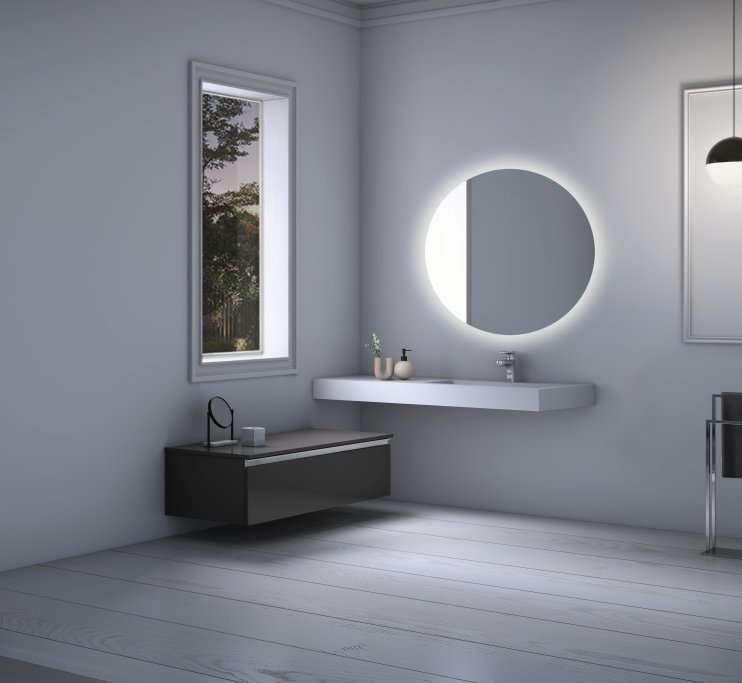 Daria - Rundt spejl med LED Backlight  - 3 strrelser