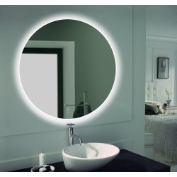 Daria 2 - Rundt spejl med LED Backlight og antidug - 3 strrelser