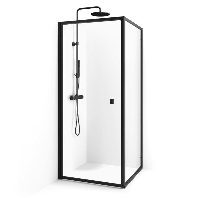 New York brusehjrne - dr og vg - Sort ramme - klart glas