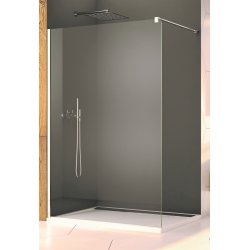 Lux 8 mm brusevg - Krom - Klart Glas - Nanobehandlet - OUTLET