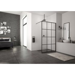 New York Lux 8 mm brusev�g - Sort sprosser - klart glas - 2 st�rrelser