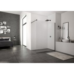 Lux 8 mm brusevg - Sort - Klart Glas - Nanobehandlet - OUTLET