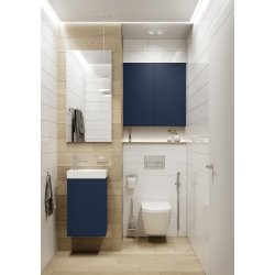 Elba - 40 cm Mbelst - 1 lge - 22 cm dyb - Mat Marinebl