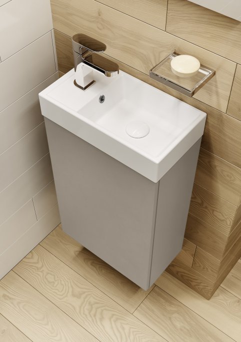 Elba - 40 cm Mbelst - 1 lge - 22 cm dyb - Mat Rgfarve