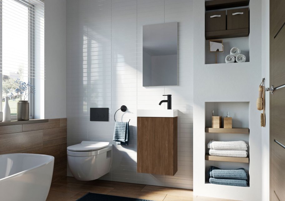 Elba - 40 cm Mbelst - 1 lge - 22 cm dyb - Valnd