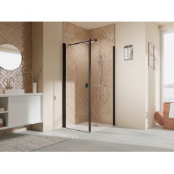 BREUER - ELANA 2.0  - Afrundet brusehjrne - Klart Glas - Flere profil farver