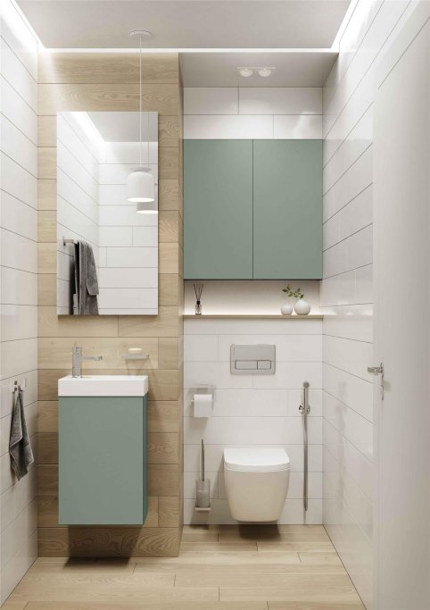 Elba - 40 cm Mbelst - 1 lge - 22 cm dyb - Fjordgrn