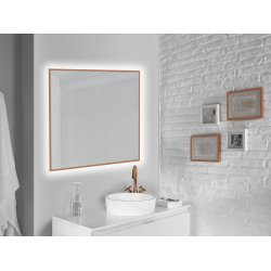 Fiesta Backlight spejl med  MESSING kant og LED lys  - Flere strrelser