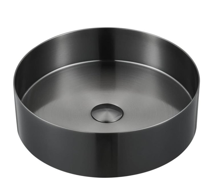 Grezzo stålvask - Gunmetal Ø40 - Bordmontering