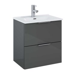 Ronda - 50 cm Mbelst - 2 skuffer - 36 cm dyb - Blank Antracit