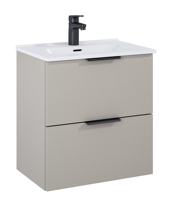 Ronda - 50 cm Mbelst - 2 skuffer - 36 cm dyb - Mat Rgfarve 