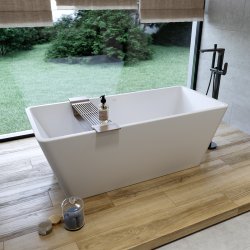 Clara  Fritstende badekar - 162x72 cm