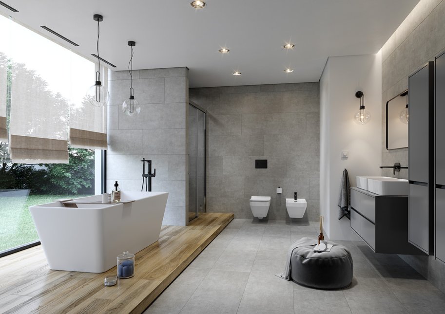 Clara  Fritstende badekar - 162x72 cm