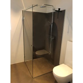 Balneo LUX - 4 kantet Brusehjrne - Dr og Vg - Efter ml