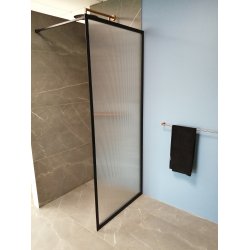 New York brusev�g - Sort ramme - Riflet Glas