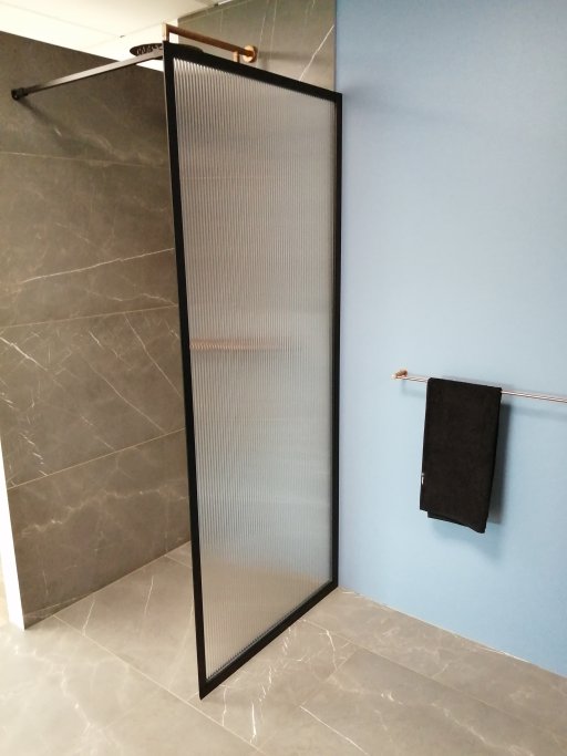 New York brusev�g - Sort ramme - Riflet Glas