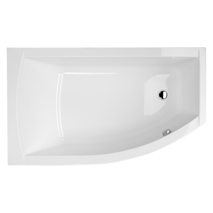 Danline Iggy asymmetrisk badekar - 2 strrelser 150 x 85 cm Venstre