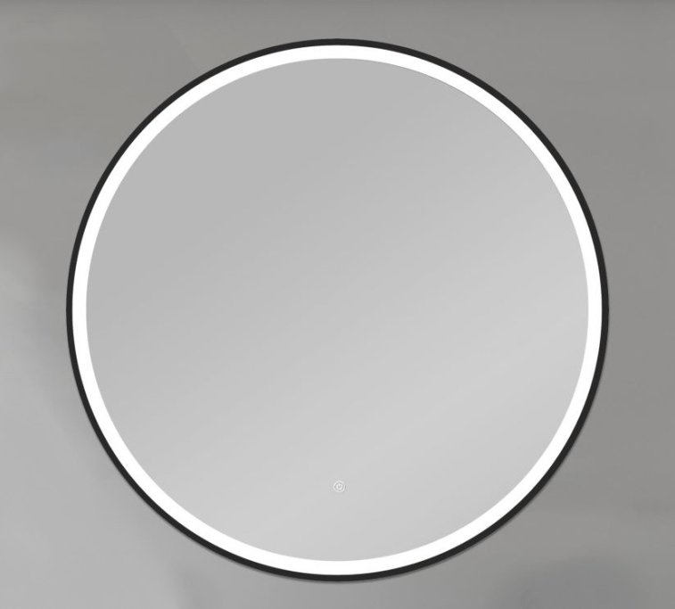 NY Janni 2 Spejl med LED lys og sort ramme - Mange strrelser