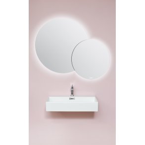 Livorno Dobbeltspejl 80/60 - Rund model - Backlight LED lys