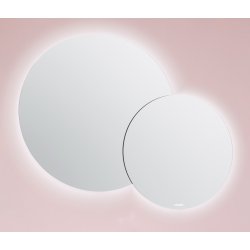 Livorno Dobbeltspejl 80/60 - Rund model - Backlight LED lys