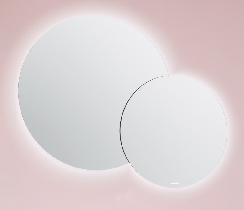 Livorno Dobbeltspejl 80/60 - Rund model - Backlight LED lys