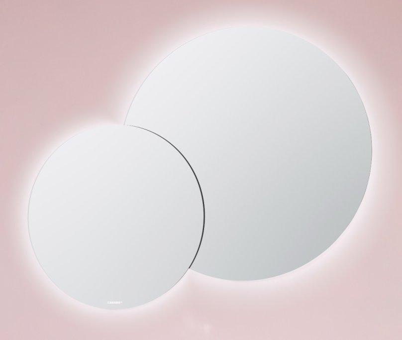 Livorno Dobbeltspejl 80/60 - Rund model - Backlight LED lys