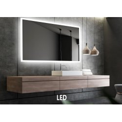 NY Mie 1 V. Spejl med LED lys og Antidamp - Flere strrelser