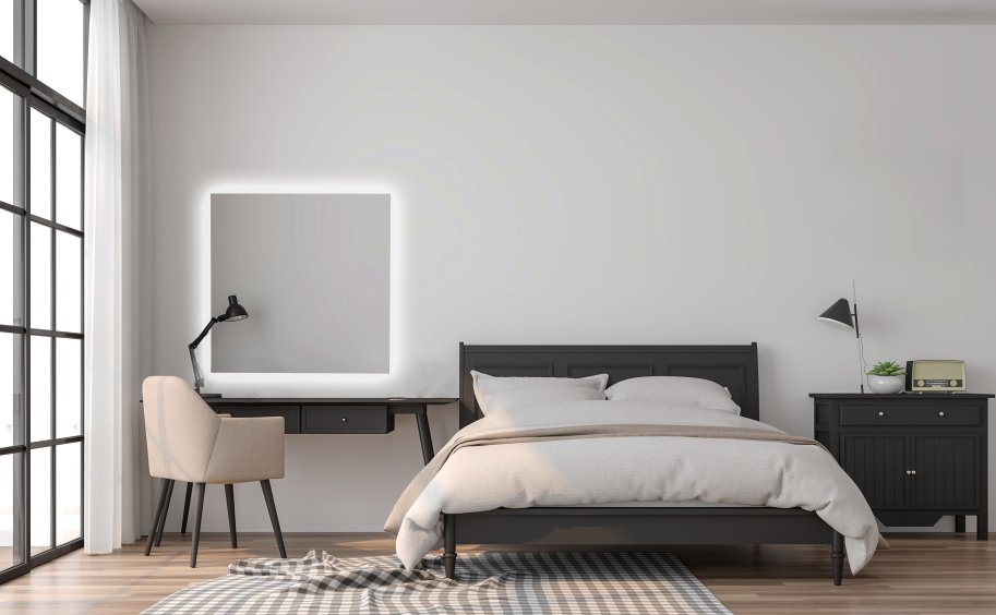 NY Mona V. Backlight spejl med LED og Antidamp  - Flere strrelser