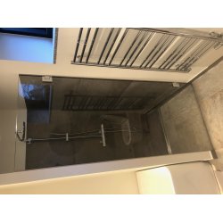 LAGERSALG af Balneo LUX svingdr Krom Hngsler - 8mm glas - MANGE VARIANTER