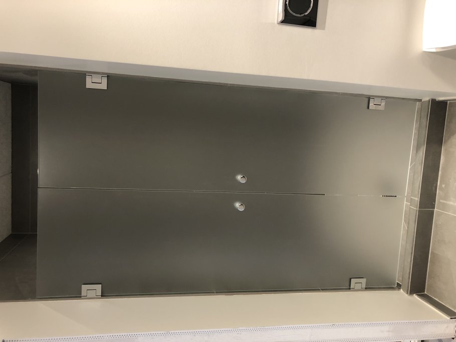 Balneo LUX Hngslet dobbelt svingdr - 8 mm glas - Efter ml