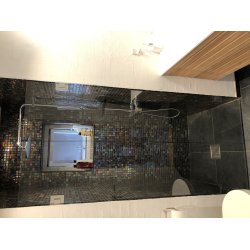 Balneo LUX Hngslet dobbelt svingdr - 8 mm glas - Efter ml