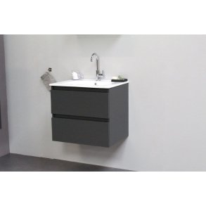 Online 60 cm - Badmbel pakke - Inkl. porceln vask - Mat Antracit - USAMLET