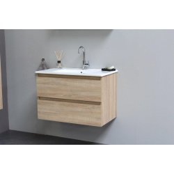 Online 80 cm - Badmbel pakke - Inkl. porceln vask - Bardolino Eg - USAMLET