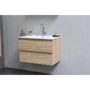 Online 80 cm - Badmbel pakke - Inkl. porceln vask - Bardolino Eg - USAMLET