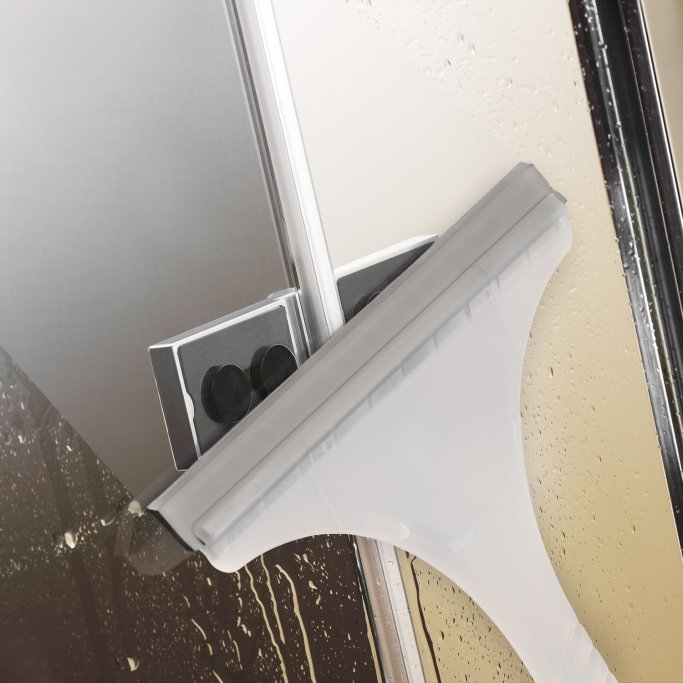 BREUER - PANORAMA Firkantet brusehjrne m. skydedre - Soft Close - Mange varianter