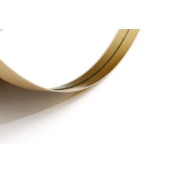 Rundt spejl med Messing metalramme - 90 cm