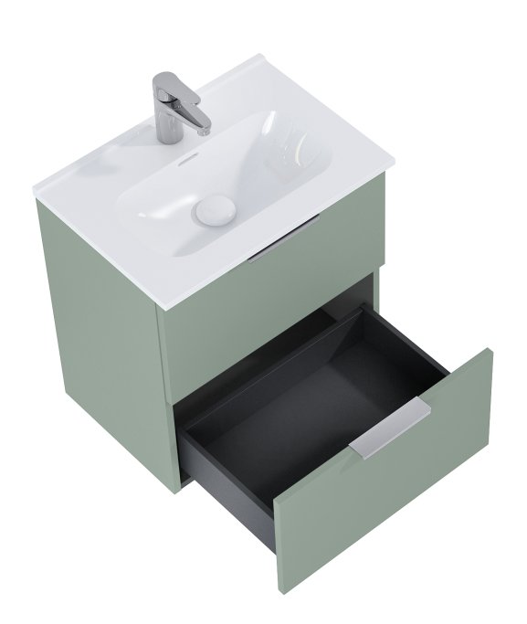 Ronda - 50 cm Mbelst - 2 skuffer - 36 cm dyb - Fjordgrn