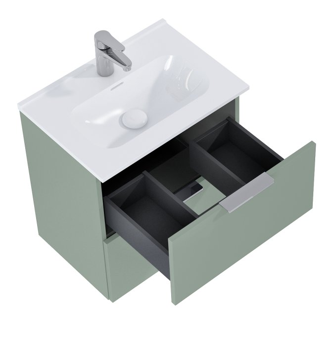 Ronda - 50 cm Mbelst - 2 skuffer - 36 cm dyb - Fjordgrn