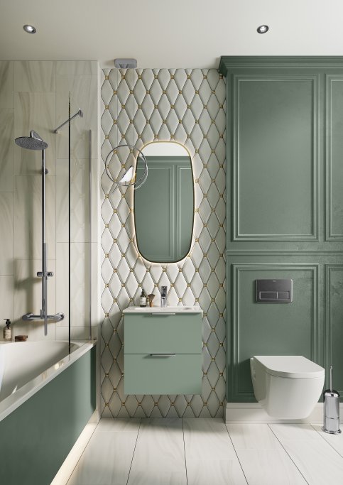 Ronda - 50 cm Mbelst - 2 skuffer - 36 cm dyb - Fjordgrn