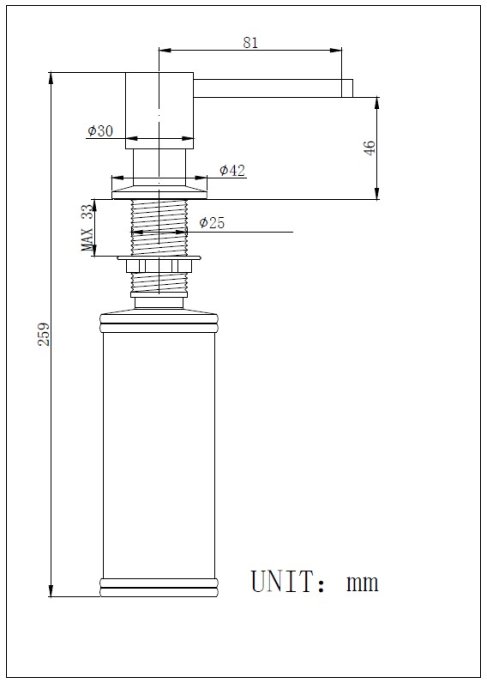 Sbedispenser til indbygning - Flere varianter