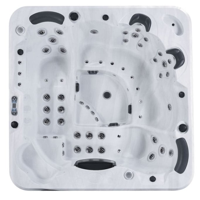 Neptun Resar� - Black Edition - Udespa - 229 x 229 cm - m. WiFi og Lydanl�g