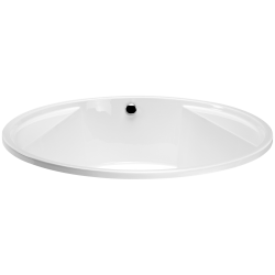 Round badekar 160cm rundt badekar til indbygning - Danline