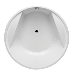 Round badekar 160cm rundt badekar til indbygning - Danline