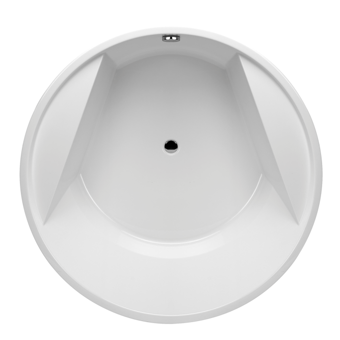 Round badekar 160cm rundt badekar til indbygning - Danline