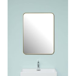 Spejl med Messing metalramme - 2 strrelser